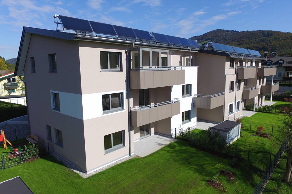 Neubau Wohnanlage 11 Einheiten mit Tiefgarage in Elsbethen Baumeister Ing. Christian Nutzenberger - Planung Bauaufsicht Baumanagement Baukoordination Energieausweis