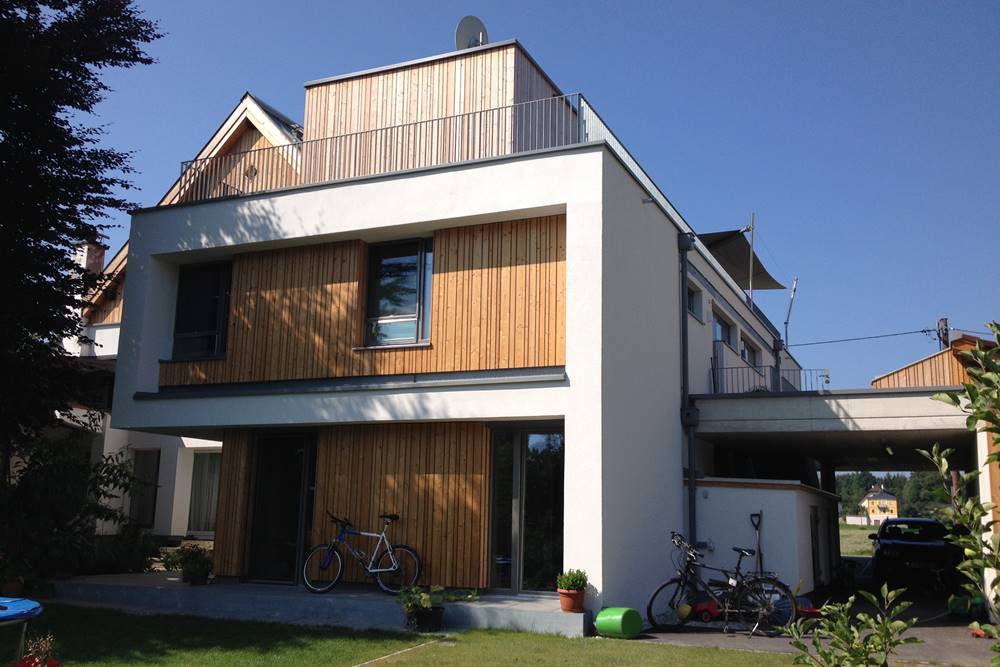 Neubau Doppelwohnhaus mit Carport u. Nebenanlagen in Morzg