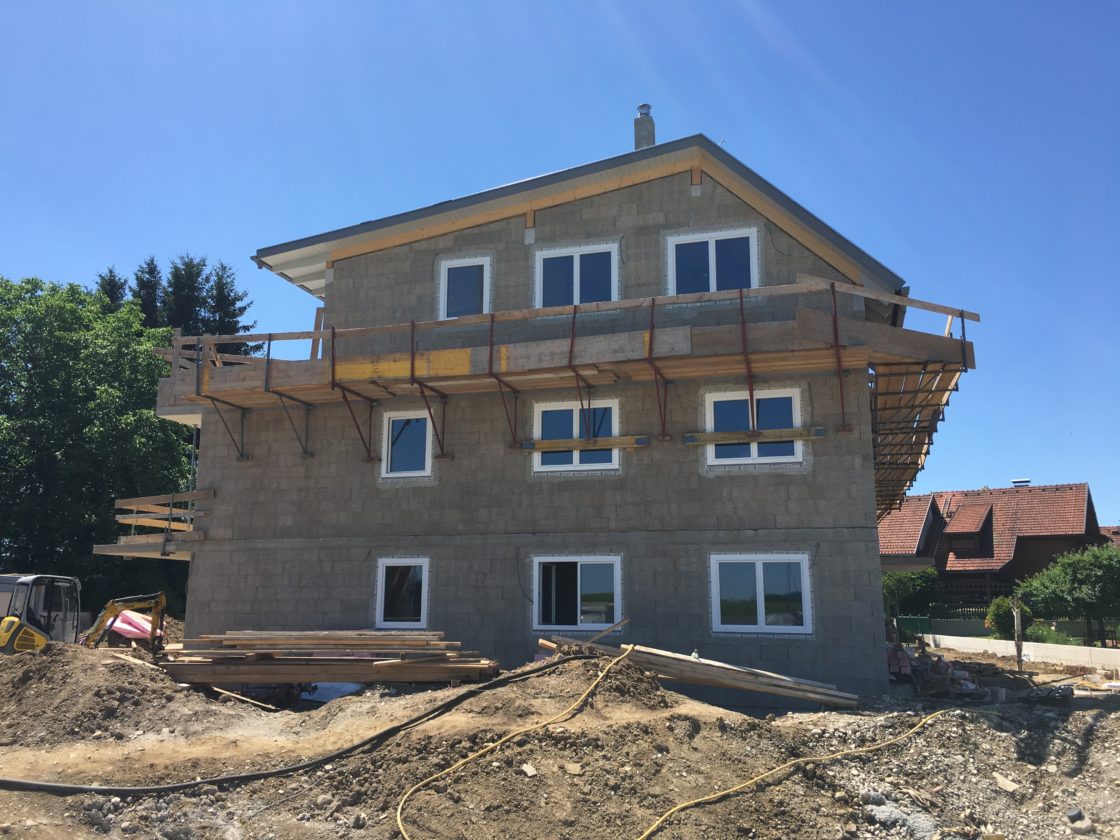 Neubau Wohnanlage 11 Einheiten mit Caportanlage in Seekirchen Baumeister Ing. Nutzenberger